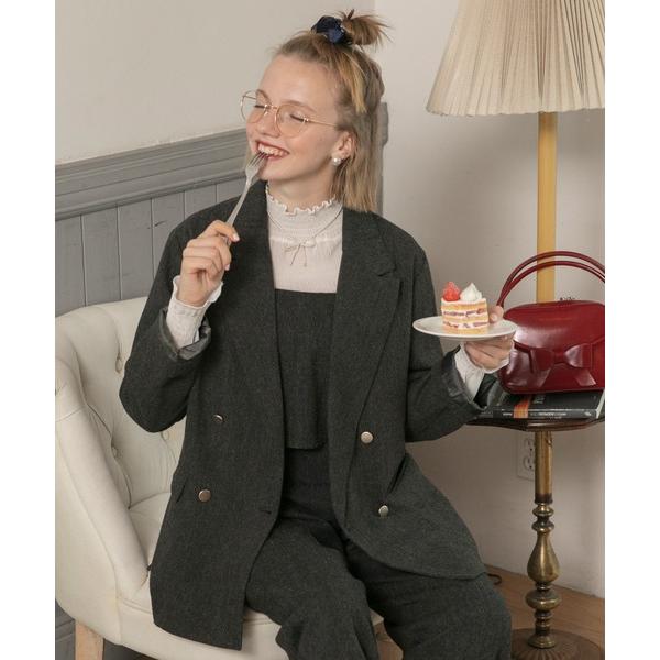 ジャケット テーラードジャケット 「BONLECILL noir」「セットアップ対応」メタルボタン ...