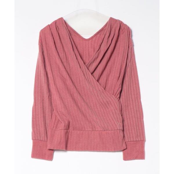 ニット セーター 「ginger and sprout」2WAY RIB CACHE-COEUR T...