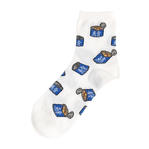 靴下 フード総柄ソックス レディース メンズ