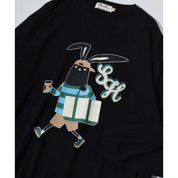 tシャツ SHABBY　プリント長袖Tee unisex メンズ レディース