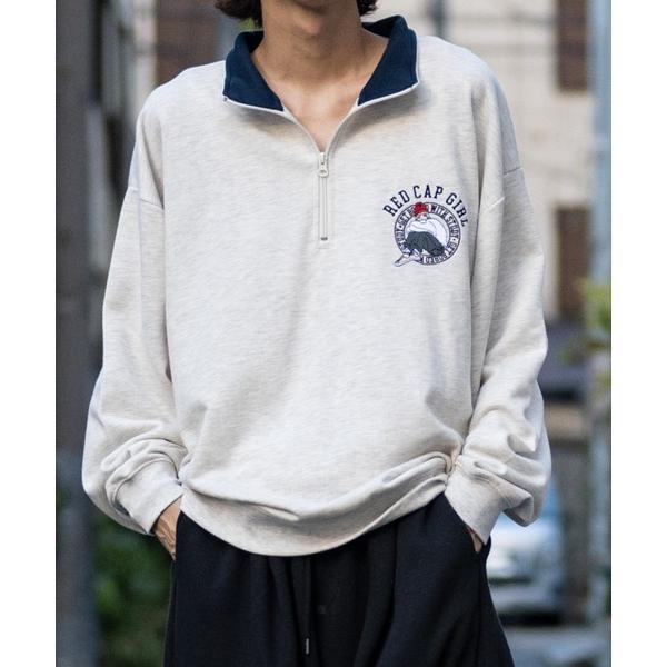 トレーナー スウェット RED CAP GIRL/レッドキャップガール　裏毛/RCG胸刺繍　HALF...