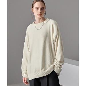 ニット セーター ソフトモールヤーン オーバーサ...の商品画像