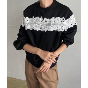 トレーナー スウェット レーススウェットトップス レディース