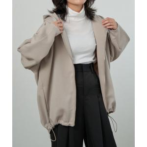 パーカー ダンボールフードジャケット レディース