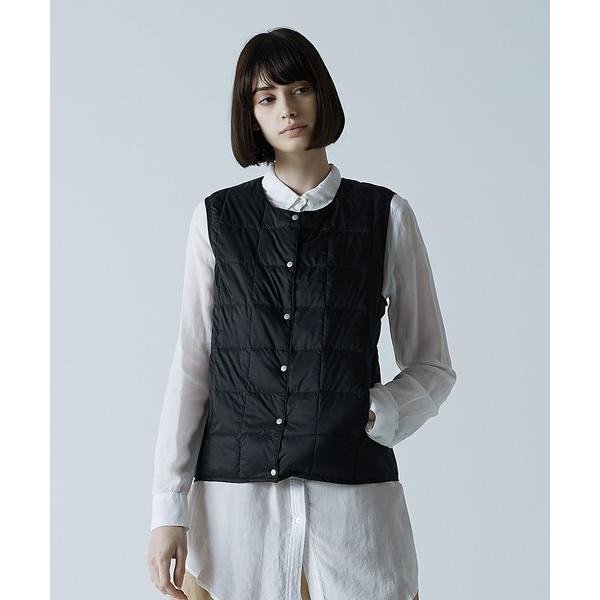 ダウンベスト ベスト 「TAION(タイオン)」「ウィメンズ」ベーシック クルーネックボタン インナ...