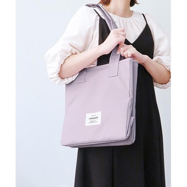 エコバッグ EC:LAURIER 保冷スクエアデリバッグ コンパクト 自転車カゴ バッグ