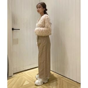 マルチサイズ ジーンズ デニム デニムパンツ タックワイドデニム レディース