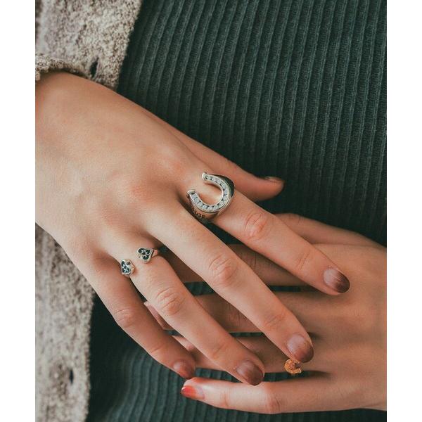 指輪 リング 「EXCLUSIVE」R453 - Horseshoe Ring with C.Z. ...