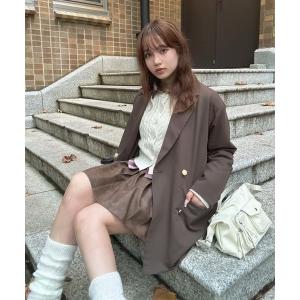 NUJOH ジャケット テーラードジャケット Tailored Brown Houndstooth