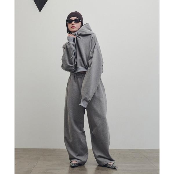 スウェットパンツ ジャージ 「Mikako collaboration」ワイドシルエットスウェットパ...