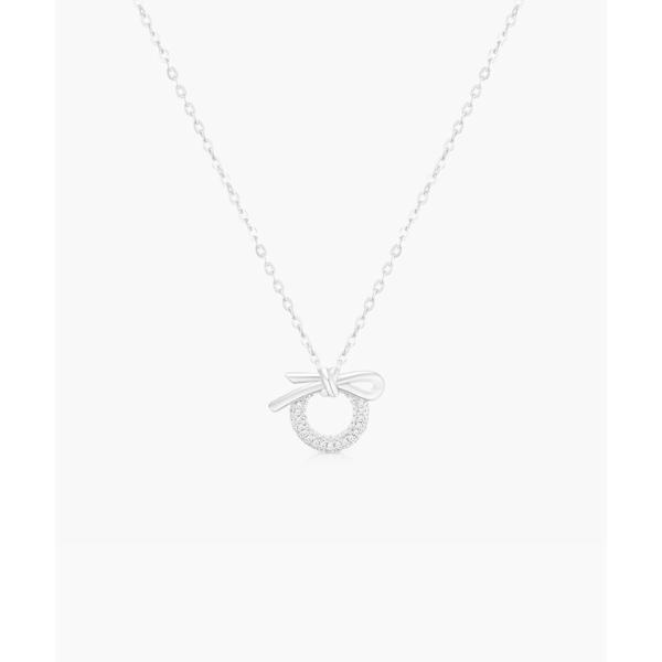 ネックレス 「メトロシティ」ノディノ スターリング シルバー ネックレス リング リボン レディース