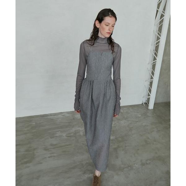 ワンピース ホルターネックバレルジャカードドレス / Halterneck Barrel Jacqu...