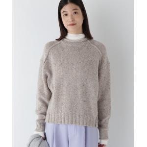ニット セーター ウールミックスハイネックニットプルオーバー レディース