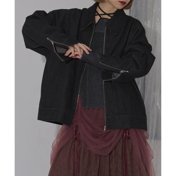 コート アウター Switching studsアソートジャケット レディース