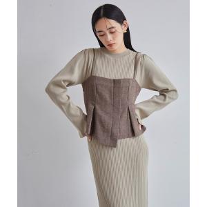 ワンピース 「SET」ビスチェセット裾ミニフリル...の商品画像