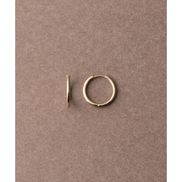 ピアス 「トーン」 K18RBG フープ ピアス スキニー L レディース