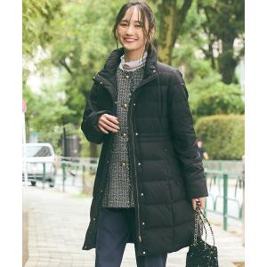 ダウンコート ダウンジャケット 美シルエットスタンドロング ダウン レディース