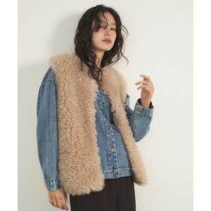 me+em select（ミームセレクト） ベスト ジレ 「ポケット付」プードル