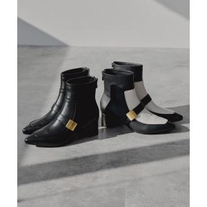 ブーツ 「本革」「NICAL」メタルパーツポインテッドトゥブーツ/544409 レディース