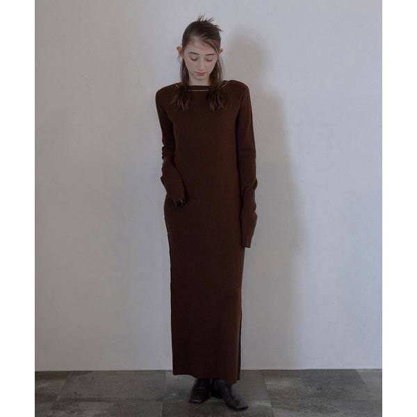 ワンピース 「MINERTE」stitch back open knit dress / ステッチバ...