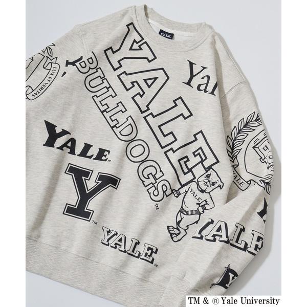 トレーナー スウェット YALE　総柄クルースウェット メンズ レディース