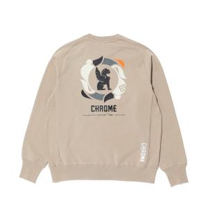 トレーナー スウェット CHROME/クローム クルースウェット/トレーナー オーバーサイズ ストレッチ JP252BK メンズ レディース