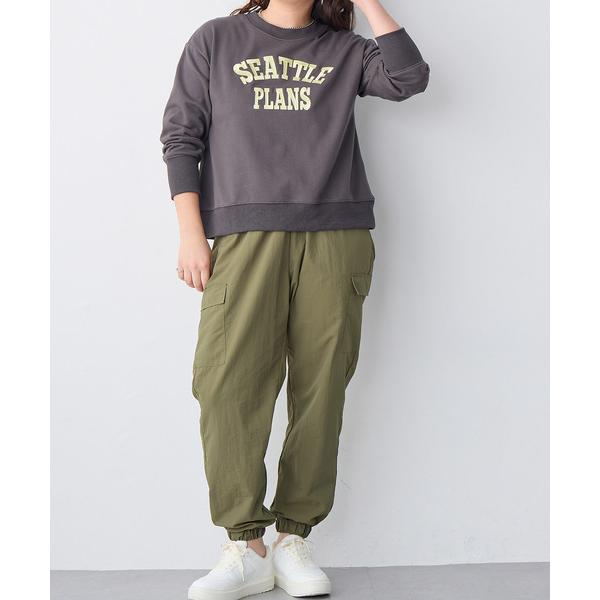 トレーナー スウェット 「anyfee」ビッグシルエット裏毛ロゴ刺繍スウェットプルオーバー「大きいサ...