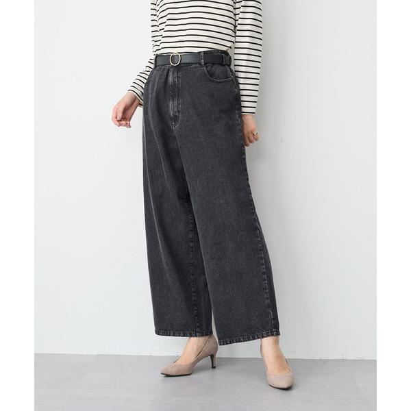 ジーンズ デニム デニムパンツ 「anyfee」デニムワイドパンツ「大きいサイズ/プラスサイズ」 レ...