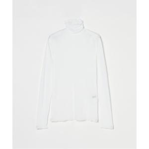 tシャツ 「smooth skin series」SHEER RIB JERSEY TURTLE レディース