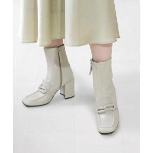 ブーツ HALMANERA ハルマネラ クラシカルチャンキーショートブーツ レディース