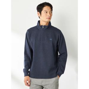 ポロシャツ 定番ハーフジップ メンズ