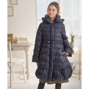 mezzo piano メゾピアノ 裾フリルショートダウン入りブルゾン 100 110