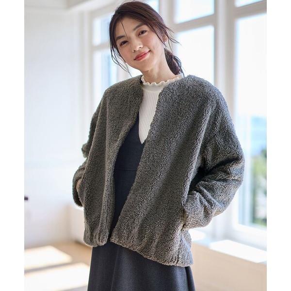 コート アウター カールボアブルゾン レディース