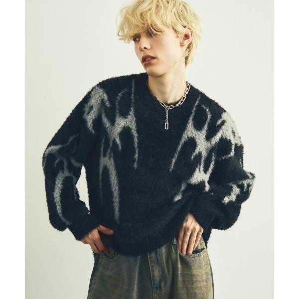 セーター ニット オーバーサイズビッグモヘアライクニットセーター メンズ レディース