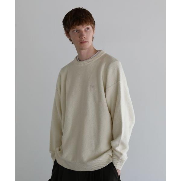 セーター ニット 「ウルマ×BAYFLOW」コットンスラブクルーネックニット メンズ