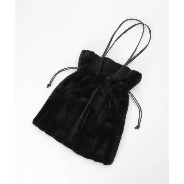 トートバッグ エコファーパッチワークトートバッグ レディース