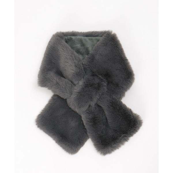 マフラー ストール エコファー差し込みマフラー レディース