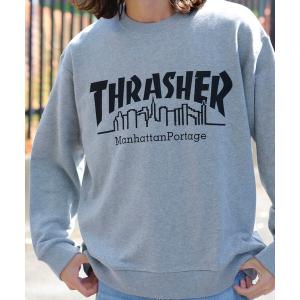 トレーナー スウェット Manhattan Portage  THRASHER CREW SWEAT/マンハッタンポーテージ × スラッシャー マガジ