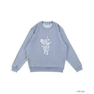 トレーナー スウェット 「公式」トムとジェリー　MLE「TOM and JERRY」　クルーネックスウェットシャツ　タフィー レディース メンズ