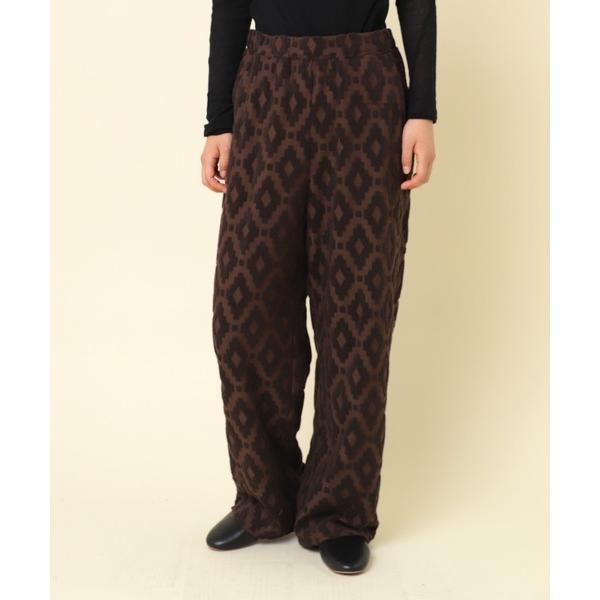 パンツ R4270 パイルＪＱ幾何学イージーパンツ レディース