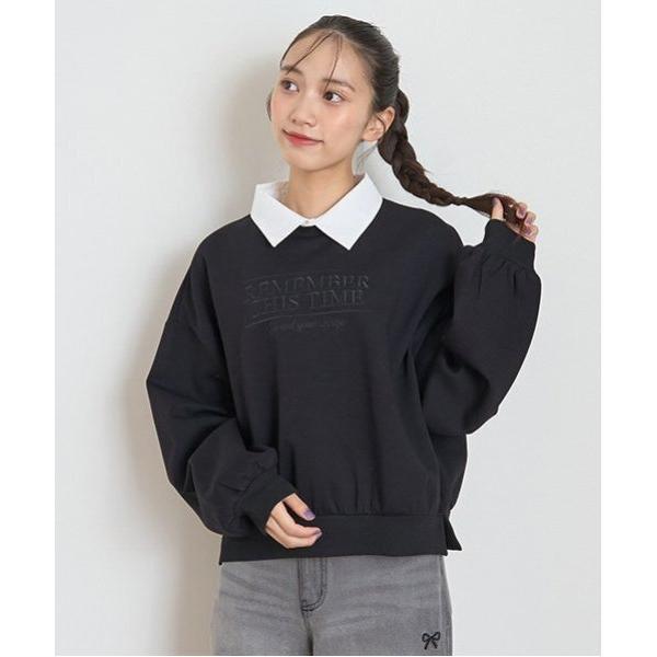 トレーナー  衿つきダンボールプルオーバー キッズ 子供服 女の子