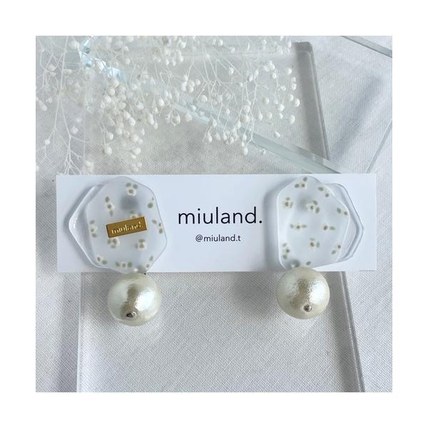 ピアス 「miuland」flower plate(MA) レディース