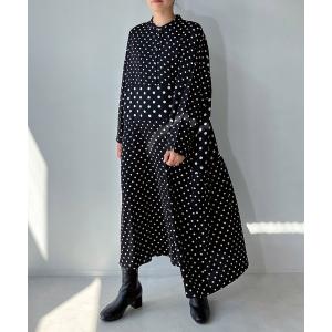 ワンピース ゆるり切り替えミックスワンピ―ス