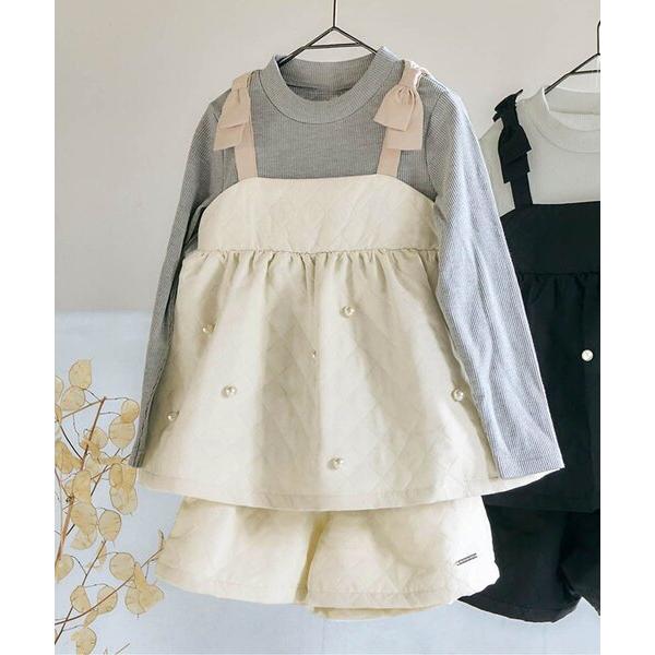 セットアップ パール付キルトセットアップ_アプレレクールマシェリ キッズ 子供服 女の子