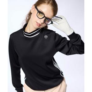 tシャツ 「marie claire/マリ.クレール」レディース長袖モックネックシャツ   長袖プルオーバー　ゴルフ レディース