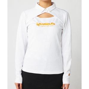 ブラウス シャツ 「Loudmouth/ラウドマウス」レディースエンボス長袖シャツ　ゴルフ レディース