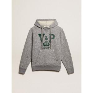 パーカー フード付きスウェットシャツ（グレー） フロントポケット メンズ