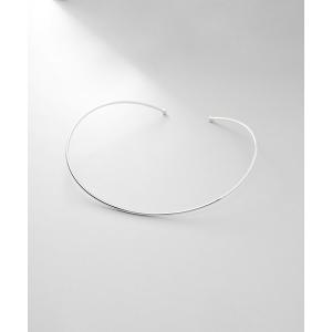 ネックレス シルバー ホロウフレキシブルチョーカー レディース