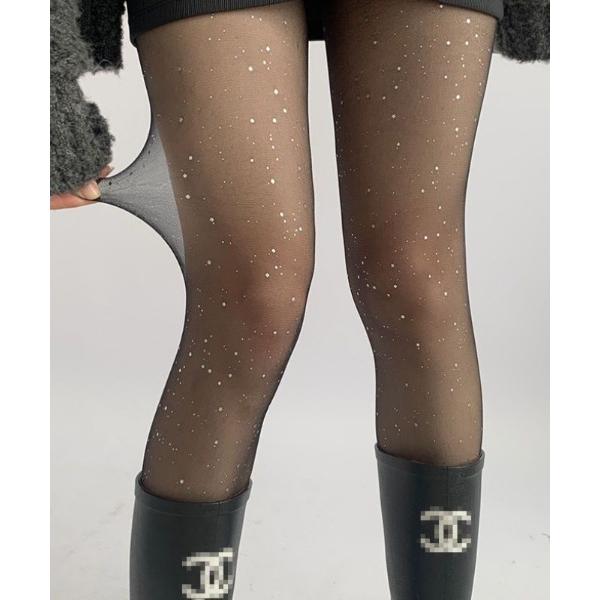 タイツ ラメシアータイツ レディース