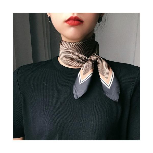 スカーフ バンダナ リングSET♪千鳥柄スカーフ レディース メンズ